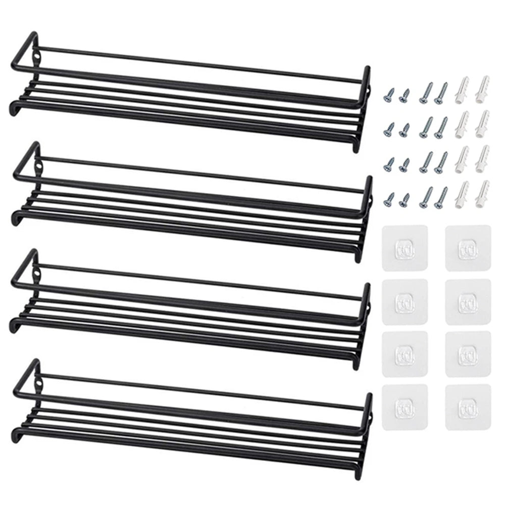 Wall-Mounted Spice Rack Organizer