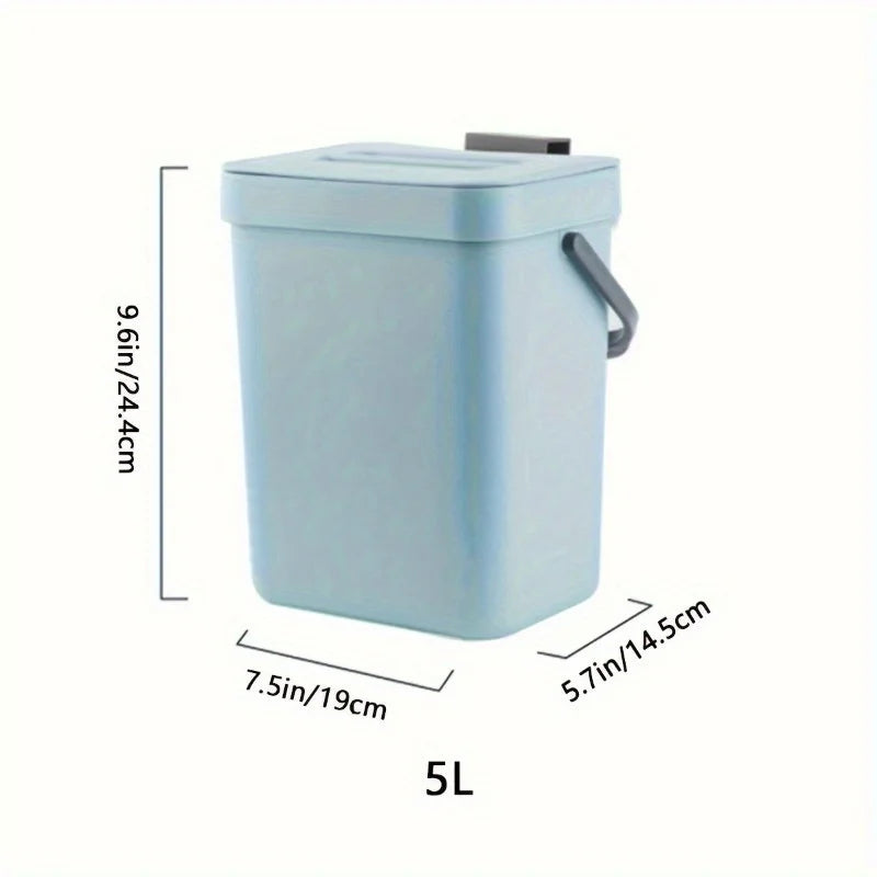 Compact Quiet-Close Trash Bin