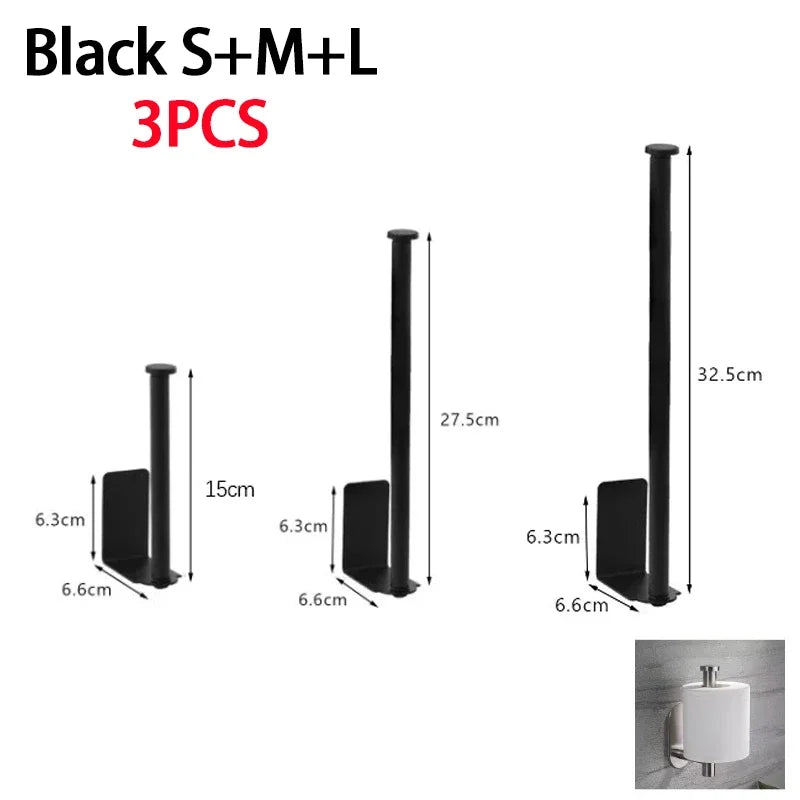 Kitchen Towel Holder Stainless Steel Paper Towel Holder under Sink Organizer Lengthen Storage Rack Sink Accessories SNJ007