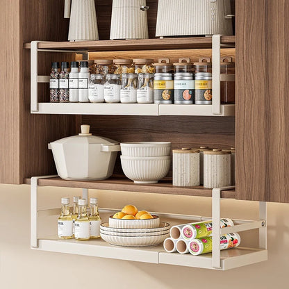 Adjustable Tiered Cabinet Organizer