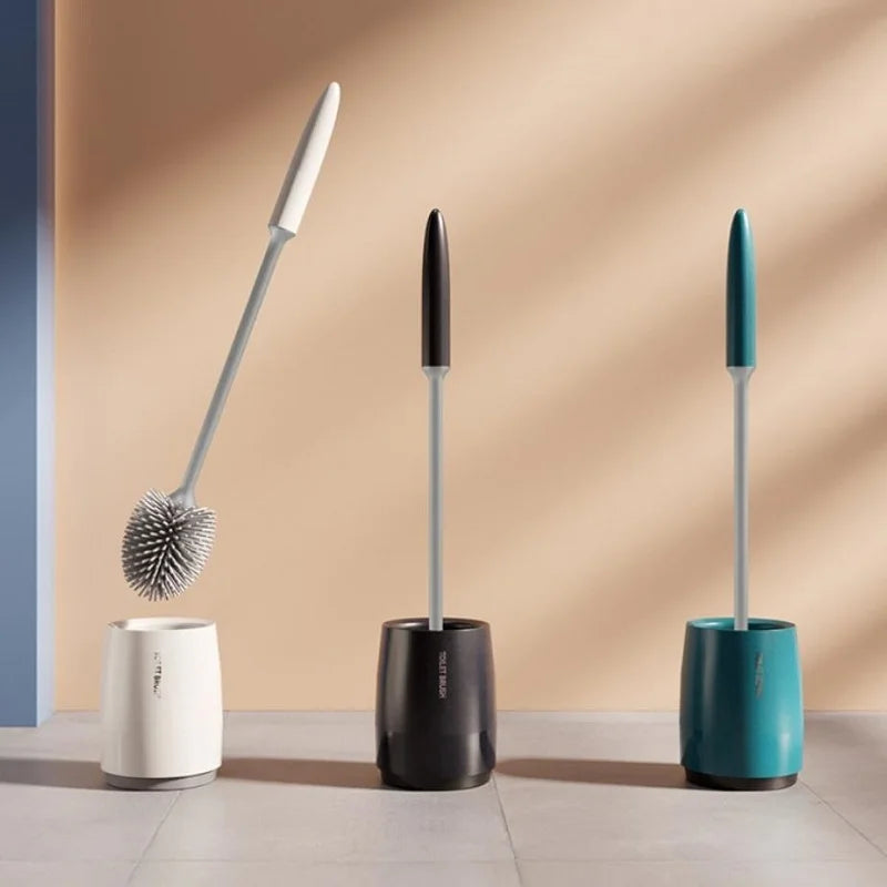 Silicone Toilet Brush with Holder