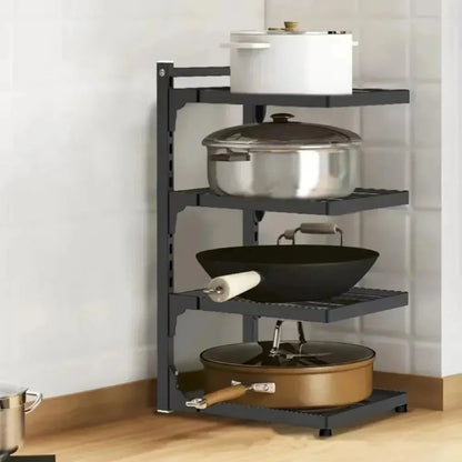 Adjustable 4-Tier Pot & Pan Organizer