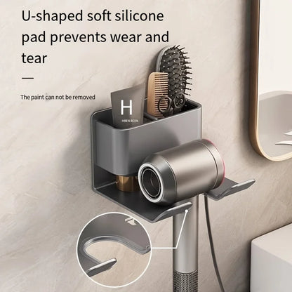 Wall-Mounted Hair Dryer Holder