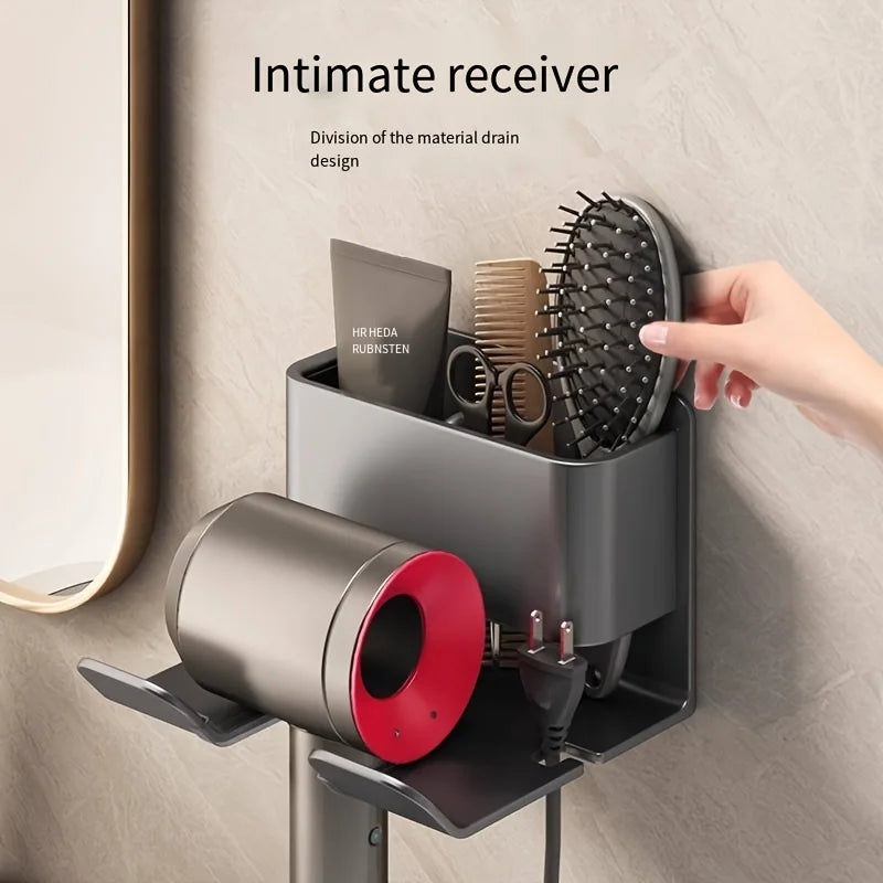 Wall-Mounted Hair Dryer Holder