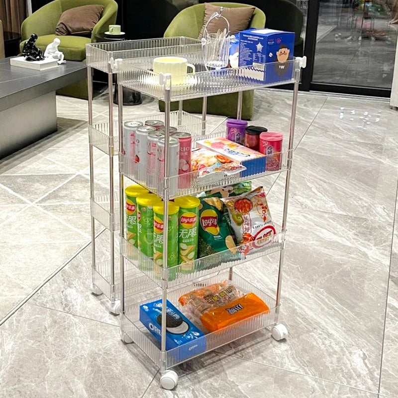 Slim Rolling Storage Trolley