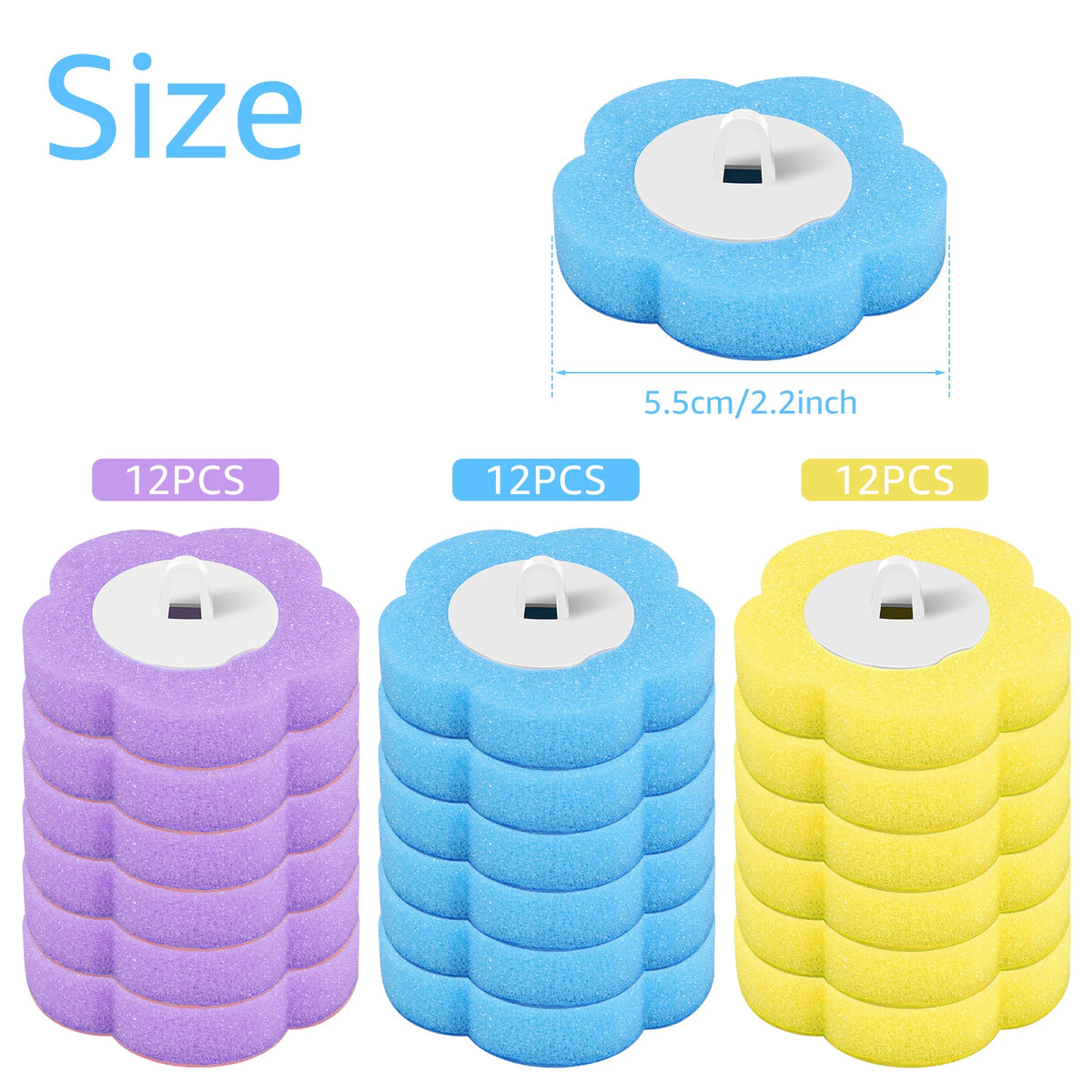 Disposable-Head Toilet Brush Set