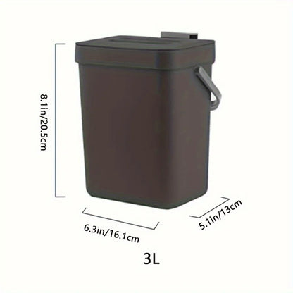 Compact Quiet-Close Trash Bin