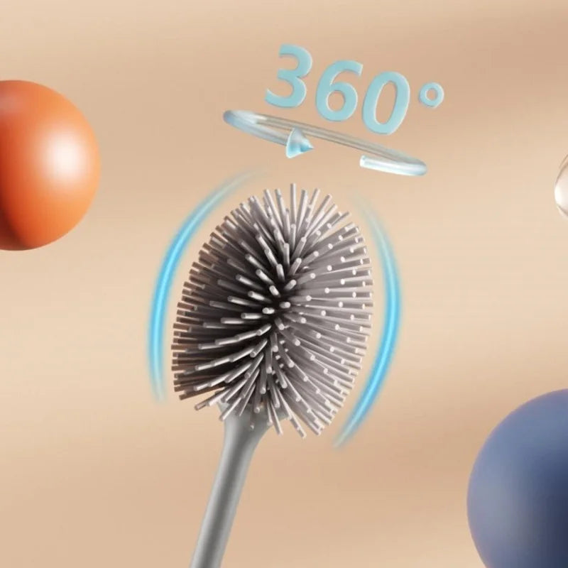 Silicone Toilet Brush with Holder