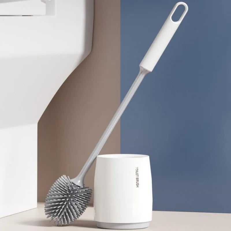 Silicone Toilet Brush with Holder