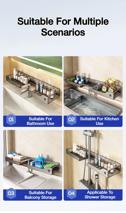 Sink & Faucet Storage Shelf