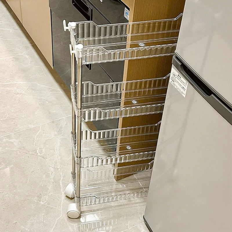 Slim Rolling Storage Trolley
