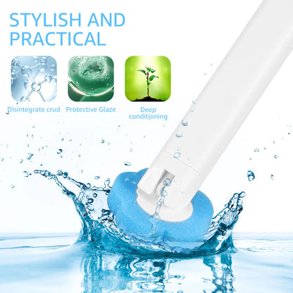 Disposable-Head Toilet Brush Set
