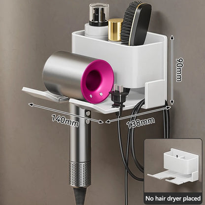 Wall-Mounted Hair Dryer Holder