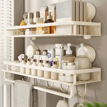 Suction-Mount Bathroom Shelf