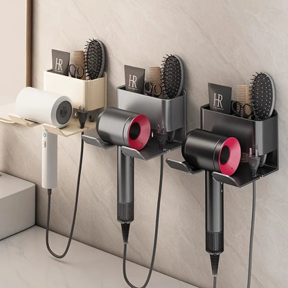 Wall-Mounted Hair Dryer Holder