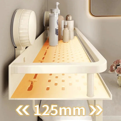 Suction-Mount Bathroom Shelf