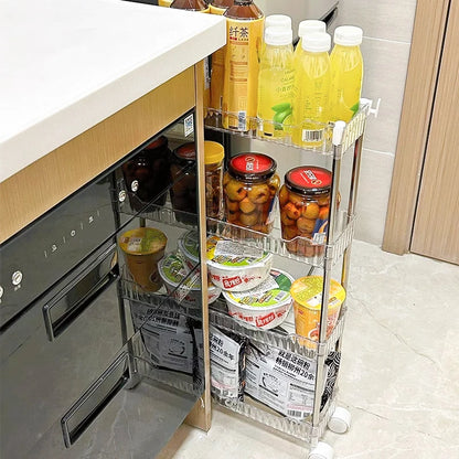 Slim Rolling Storage Trolley