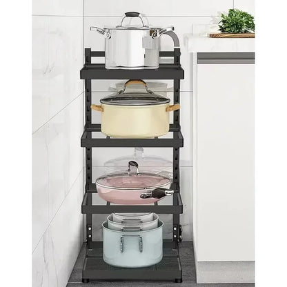 Adjustable 4-Tier Pot & Pan Organizer