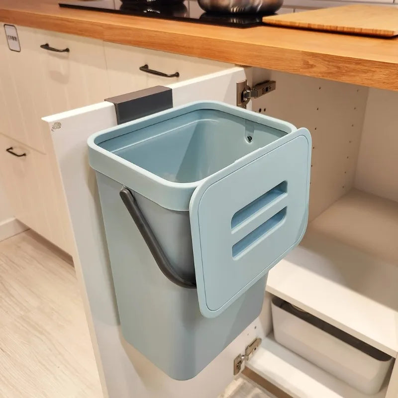 Compact Quiet-Close Trash Bin