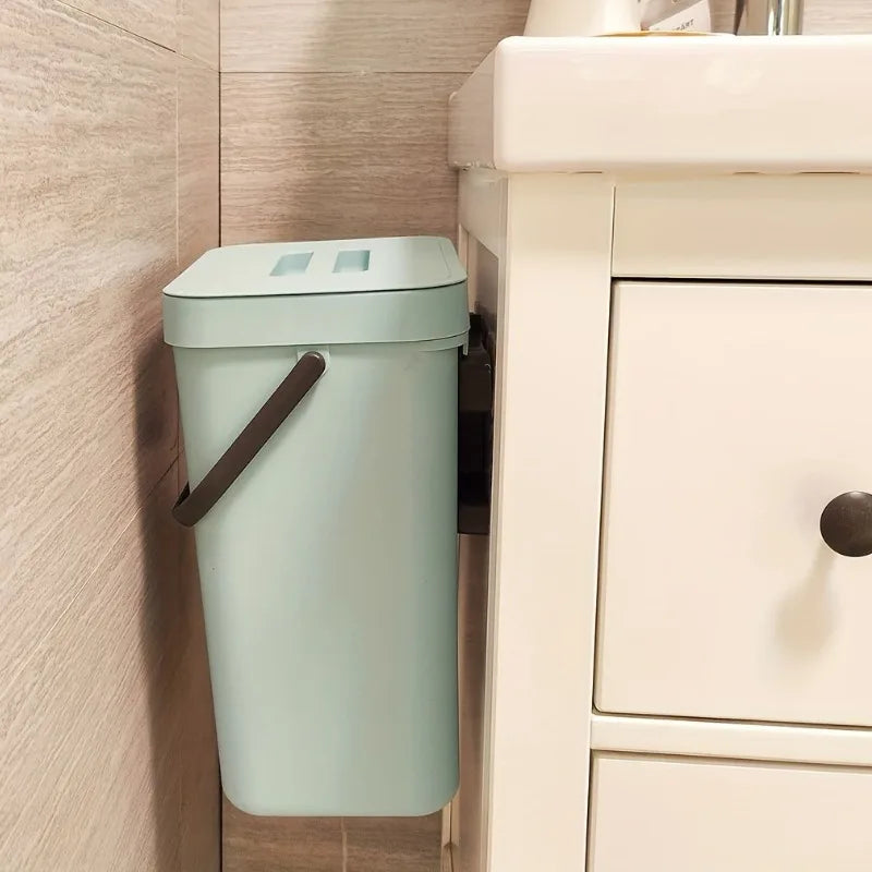 Compact Quiet-Close Trash Bin