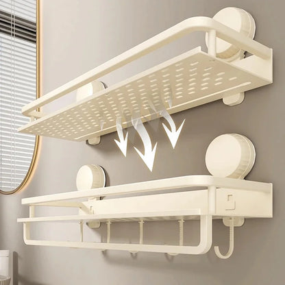 Suction-Mount Bathroom Shelf