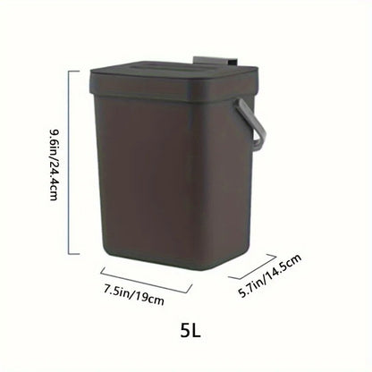 Compact Quiet-Close Trash Bin