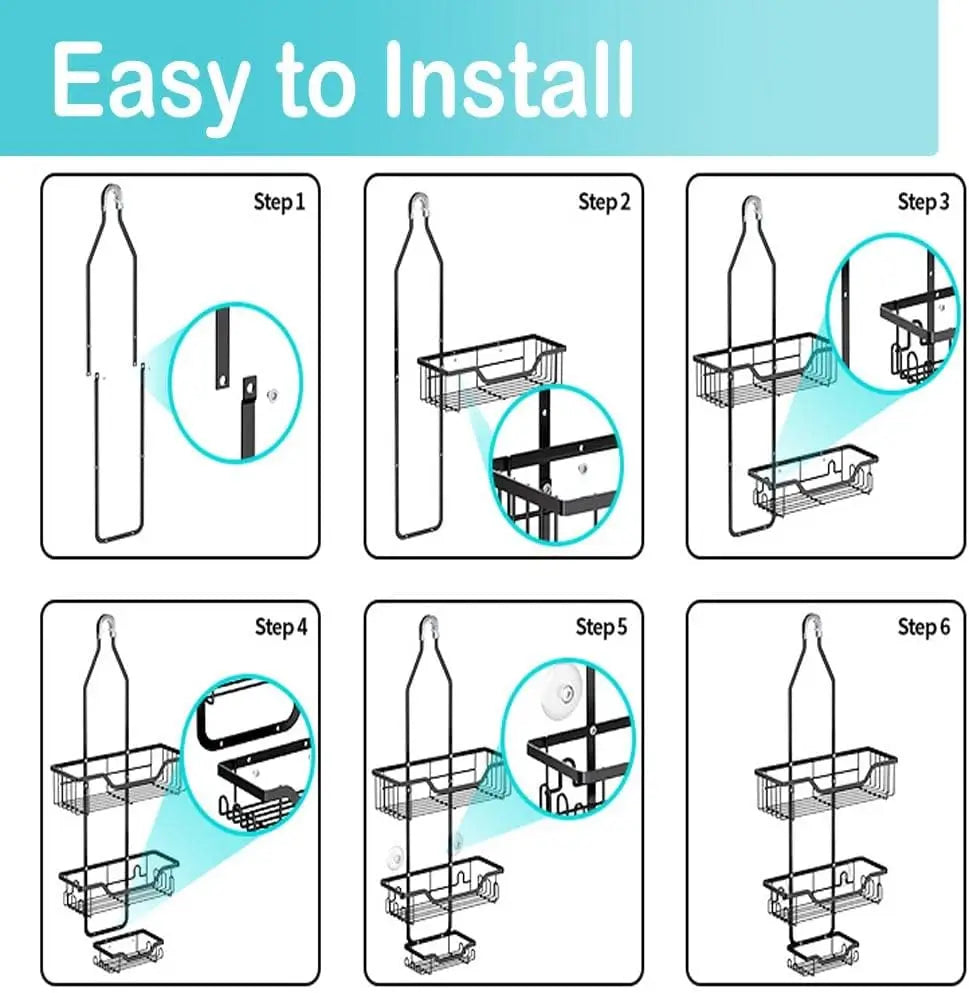 3-Tier Hanging Shower Caddy