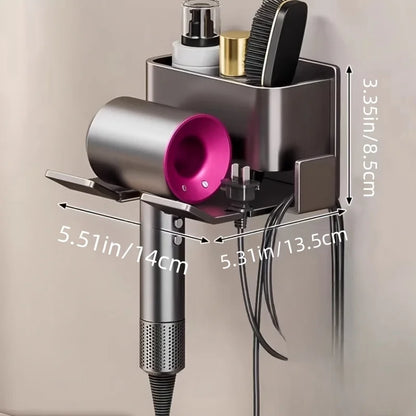 Wall-Mounted Hair Dryer Holder
