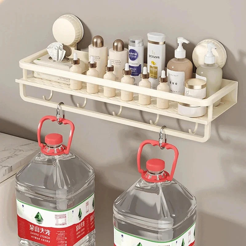 Suction-Mount Bathroom Shelf