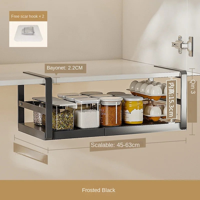 Adjustable Tiered Cabinet Organizer