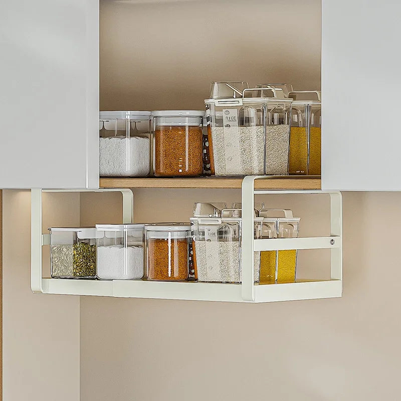 Adjustable Tiered Cabinet Organizer