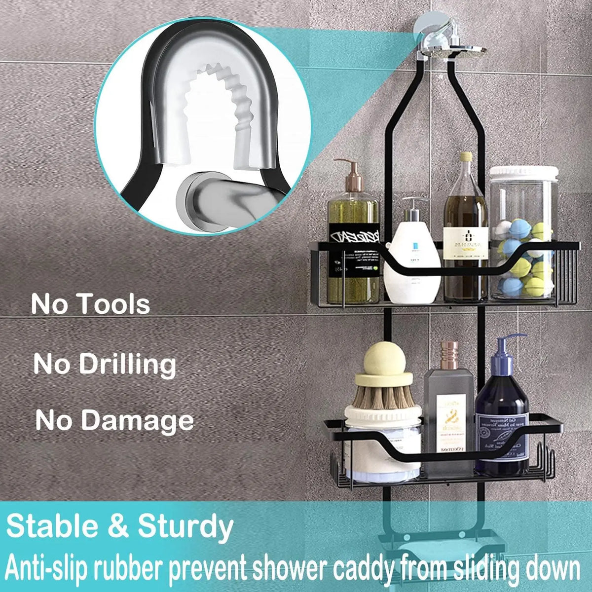 3-Tier Hanging Shower Caddy