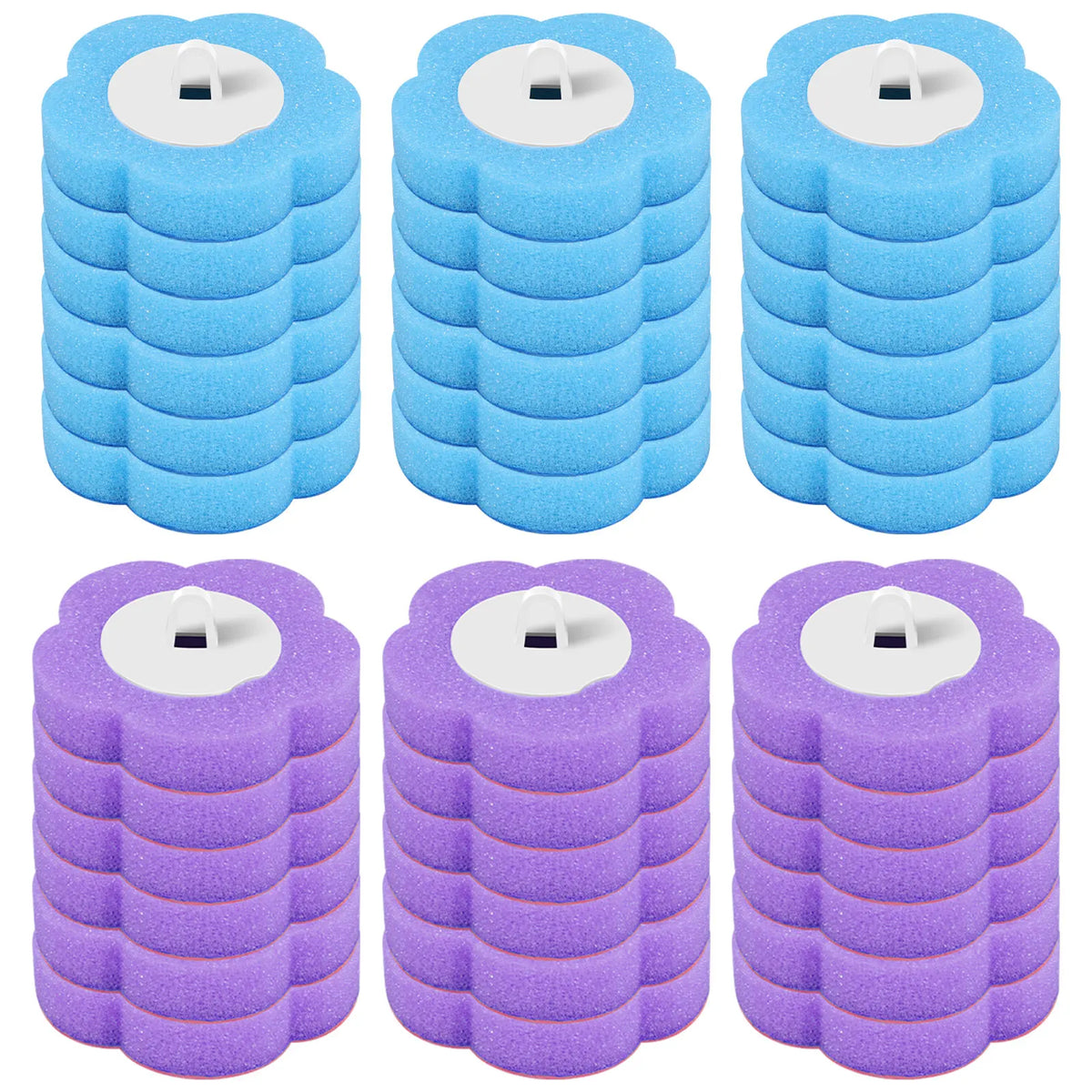 Disposable-Head Toilet Brush Set