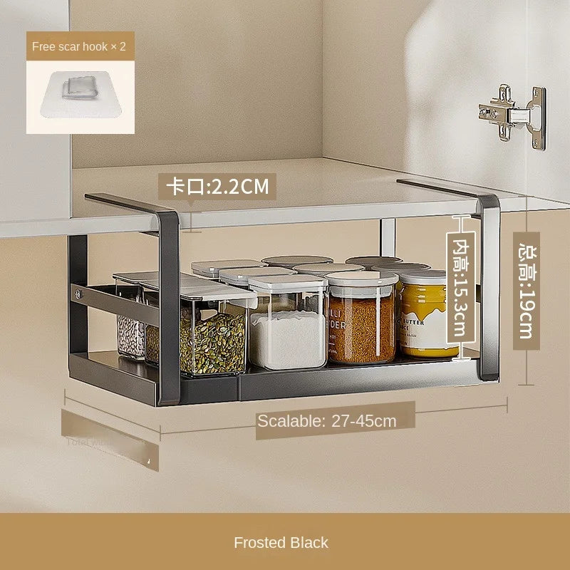 Adjustable Tiered Cabinet Organizer