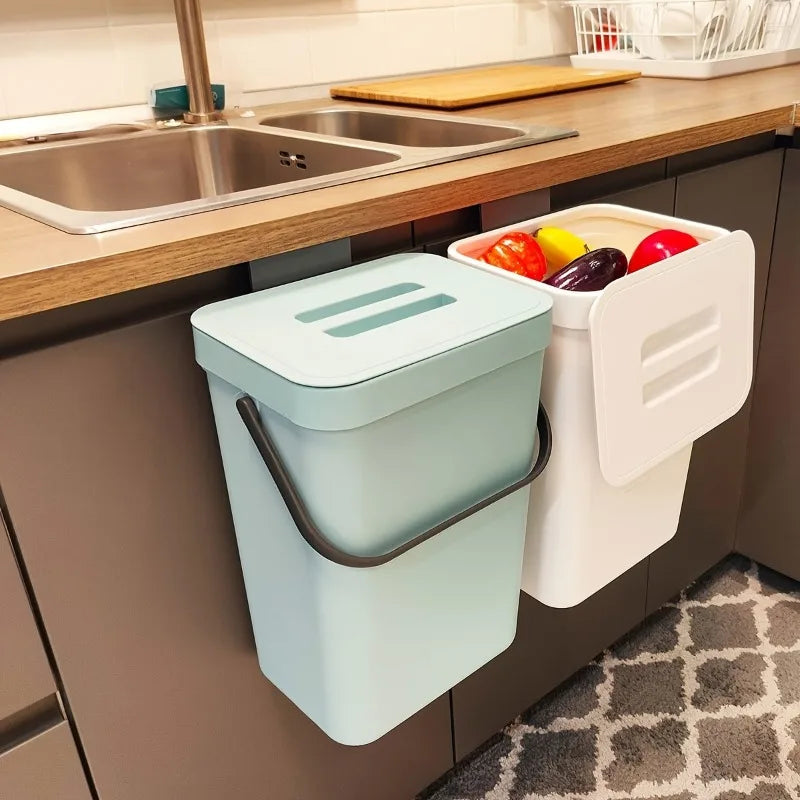 Compact Quiet-Close Trash Bin