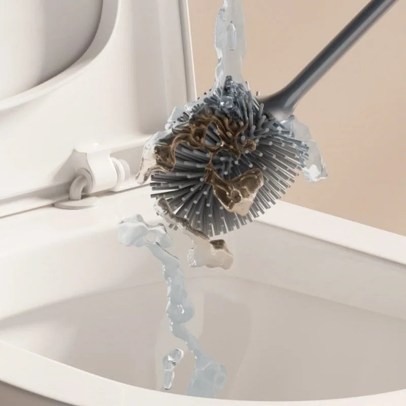 Silicone Toilet Brush with Holder