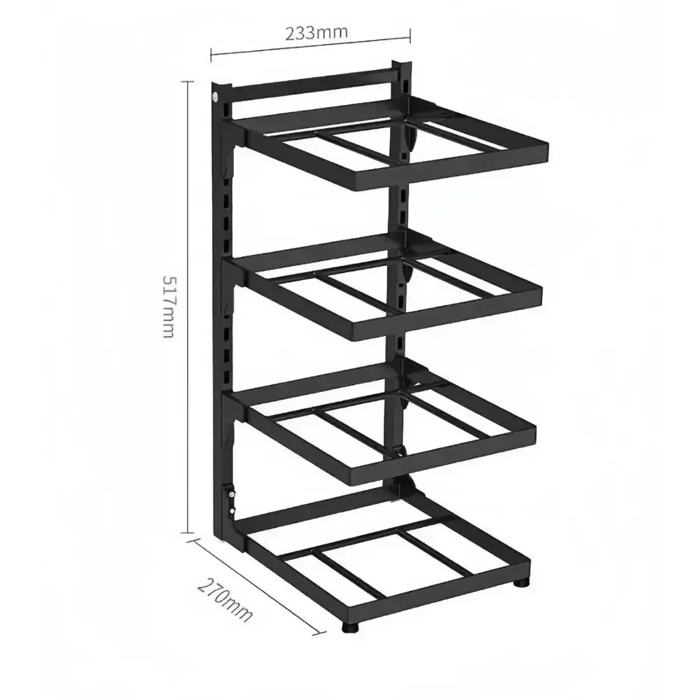 Adjustable 4-Tier Pot & Pan Organizer