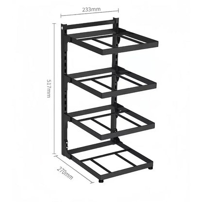 Adjustable 4-Tier Pot & Pan Organizer