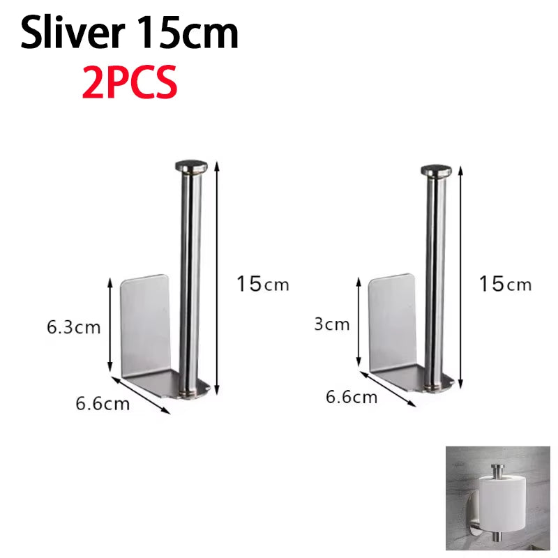 Kitchen Towel Holder Stainless Steel Paper Towel Holder under Sink Organizer Lengthen Storage Rack Sink Accessories SNJ007