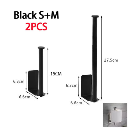 Kitchen Towel Holder Stainless Steel Paper Towel Holder under Sink Organizer Lengthen Storage Rack Sink Accessories SNJ007
