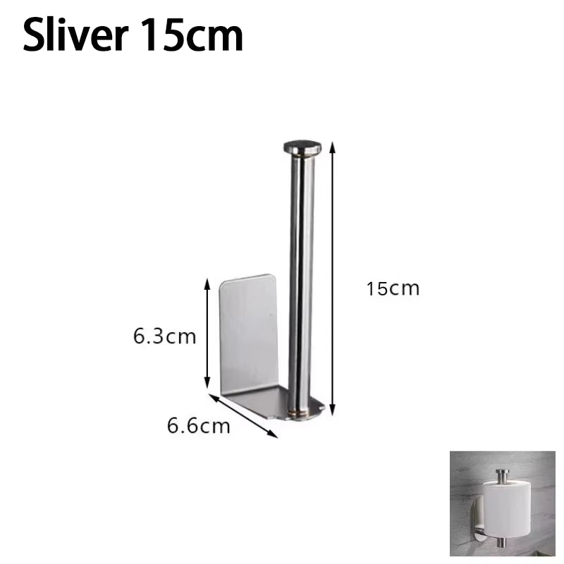 Kitchen Towel Holder Stainless Steel Paper Towel Holder under Sink Organizer Lengthen Storage Rack Sink Accessories SNJ007
