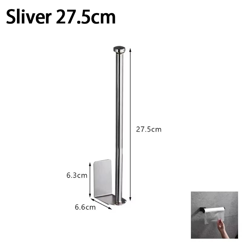 Kitchen Towel Holder Stainless Steel Paper Towel Holder under Sink Organizer Lengthen Storage Rack Sink Accessories SNJ007