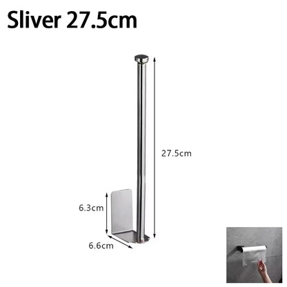 Kitchen Towel Holder Stainless Steel Paper Towel Holder under Sink Organizer Lengthen Storage Rack Sink Accessories SNJ007